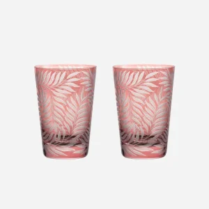 Fern Large Tumbler Rose - Set of 2