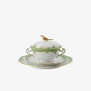 Fish Scale Bouillon Cup & Saucer