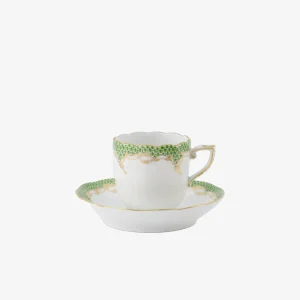 Fish Scale Espresso Cup & Saucer