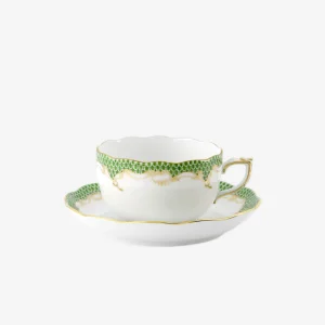 Fish Scale Teacup & Saucer