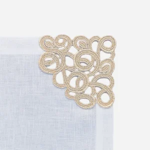 Florence Gold Lace Corner Napkin