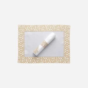 Florence Gold Lace Trim Placemat