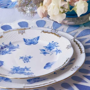 Fortuna Dessert Plate Blue