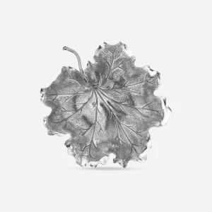 Geranium Leaf Sterling Silver Bowl - Medium