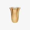 Gilded Clover Tall Vase