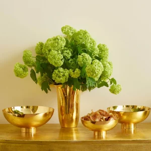Gilded Clover Tall Vase