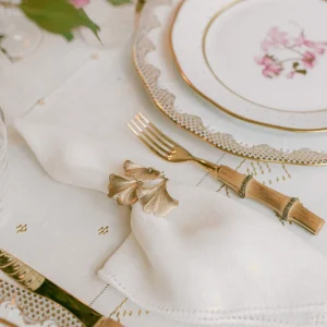 Gingko Napkin Ring - Set of 4