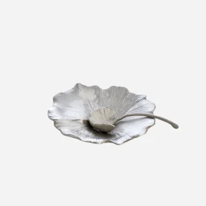 Gingko Salt Cellar - Silver