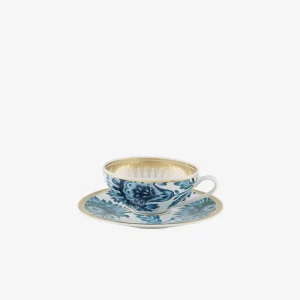 Gold Exotic Teacup & Saucer
