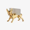 Gold French Bulldog Place Card Holder