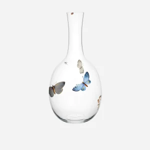 Hand-Painted Butterfly Decanter