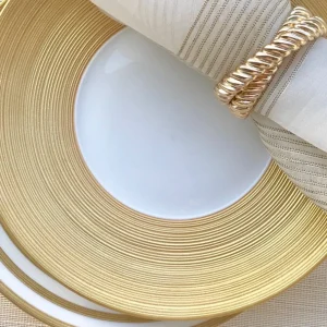 Hémisphère Gold Dinner Plate
