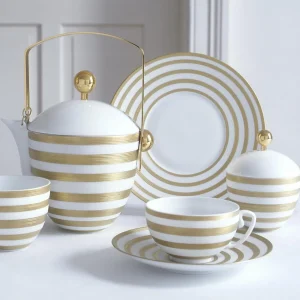 Hémisphère Gold Stripe Creamer