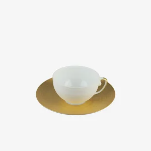Hémisphère Gold Teacup & Saucer