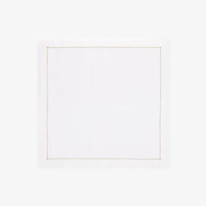 Infinity Hemstitch Gold Dinner Napkin