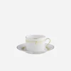 Iris Tea Cup & Saucer Gold