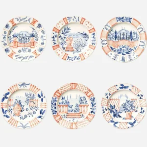 Italian Views Dinner Plates - Set of 6