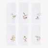 Jacobean Flowers Dinner Napkin Style II - Set of 6