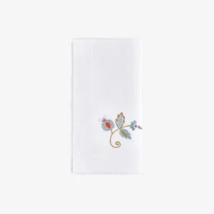 Jacobean Flowers Dinner Napkin Style I - Set of 6