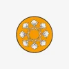 Jaipur Bread Plate Amber