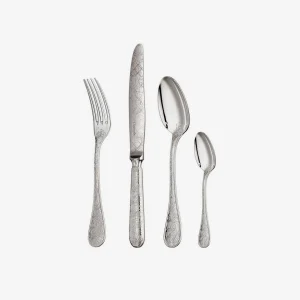 Jardin d'Eden 4-Piece Silver Plated Cutlery Set