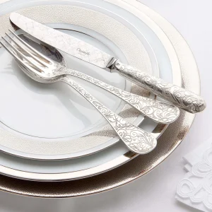 Jardin d'Eden 4-Piece Silver Plated Cutlery Set