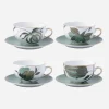 Jardins d’Udaipur Teacup & Saucer - Set of 4