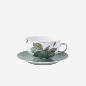 Jardins d’Udaipur Teacup & Saucer - Set of 4
