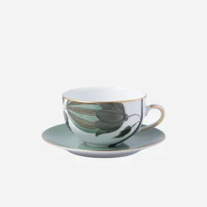 Jardins d’Udaipur Teacup & Saucer - Set of 4