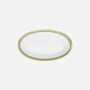 Leafed Edge Oval Serving Platter Small