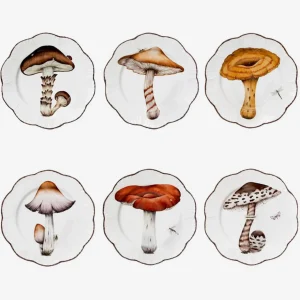 Les Champignons Dinner Plates - Set of 6