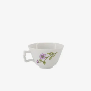 Lilac Floral Bouquets Espresso Cup & Saucer - Peony