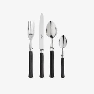 Majestic Ebony 4-Piece Cutlery Set