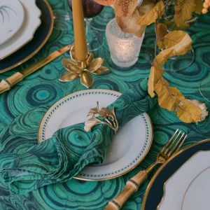 Malachite Linen Napkin
