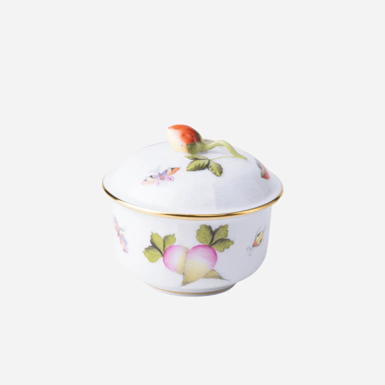 market_garden_sugar_bowl__0-1.webp Market Garden Sugar Bowl Strawberry Knob - Large