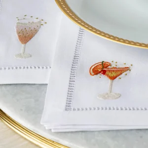 Martini Cocktail Napkins - Set of Two