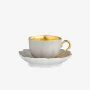 Melon Espresso Cup & Saucer Matt Grey