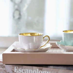 Melon Espresso Cup & Saucer Blush