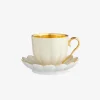Melon Teacup & Saucer Almond