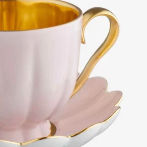 Melon Teacup & Saucer Pink
