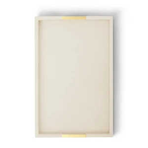 Modern Shagreen Desk Tray Wheat