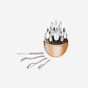 MOOD 24-Piece Rose Gold Cutlery Set