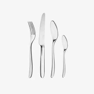 MOOD 24-Piece Silver Plated Cutlery Set