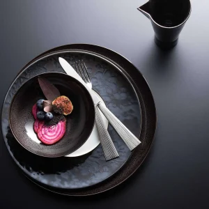 Moonshadow Black Charger Plate