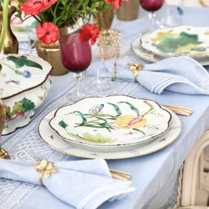 Mozzano Embroidered Napkin Blue