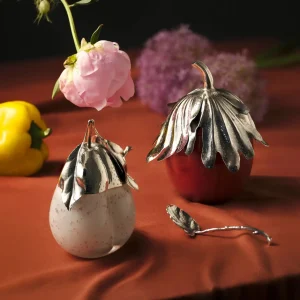 Murano Glass Yellow Pear Jam Jar