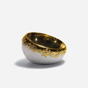 Naturo White & Gold Centerpiece