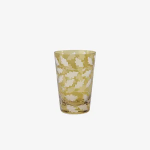 Oak Leaves Large Tumbler Taupe - Set of 2