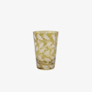 Oak Leaves Large Tumbler Taupe - Set of 2