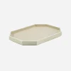 Octogone Ivory Lacquer Tray - Medium